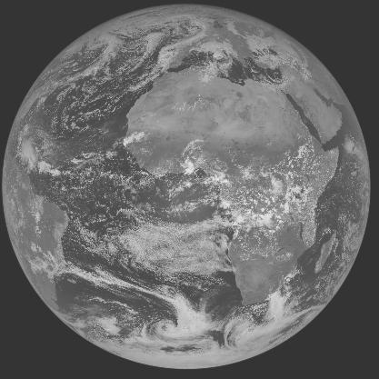 Meteosat-7 imagery for 2005-10-20 12:00 UTC Copyright  2005 EUMETSAT