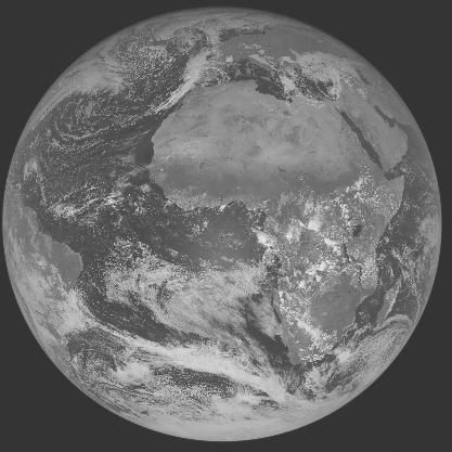 Meteosat-7 imagery for 2005-10-30 12:00 UTC Copyright  2005 EUMETSAT