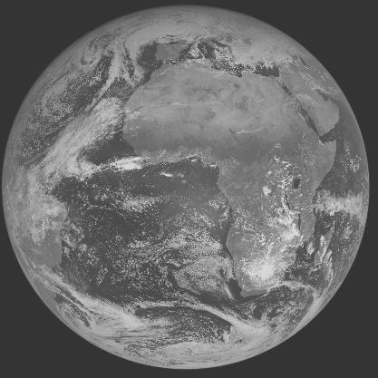 Meteosat-7 imagery for 2006-02-06 12:00 UTC Copyright  2006 EUMETSAT