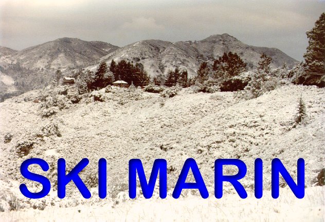 Snow on Mount Tamalpais (Marin County, California, USA)