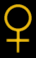 Venus chart symbol