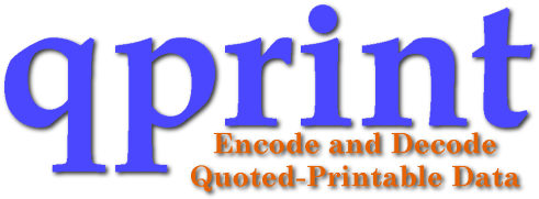 qprint: Encode and Decode Quoted-Printable Files